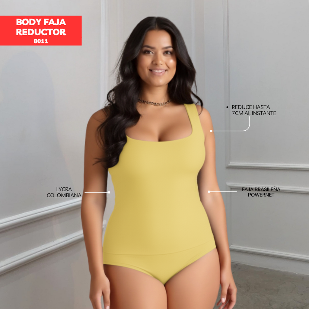 BODY FAJA REDUCTOR COLOMBIANO MANGA CERO BASIC 8011