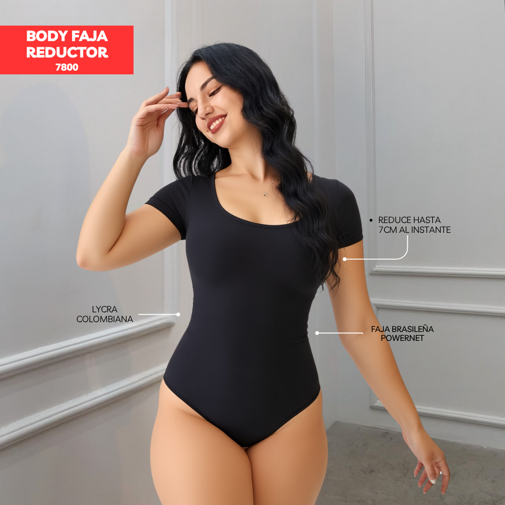 BODY FAJA REDUCTOR COLOMBIANO MANGA CORTA 7800