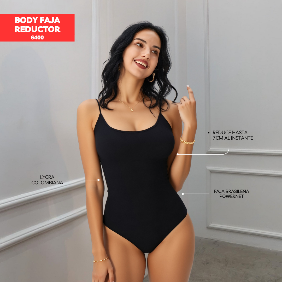 BODY FAJA REDUCTOR COLOMBIANO MANGA CERO BASIC 6400