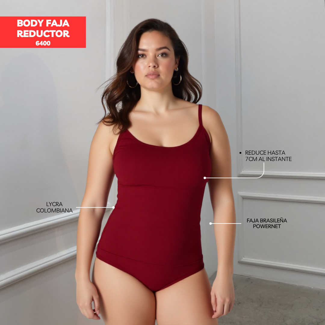 BODY FAJA REDUCTOR COLOMBIANO MANGA CERO BASIC 6400
