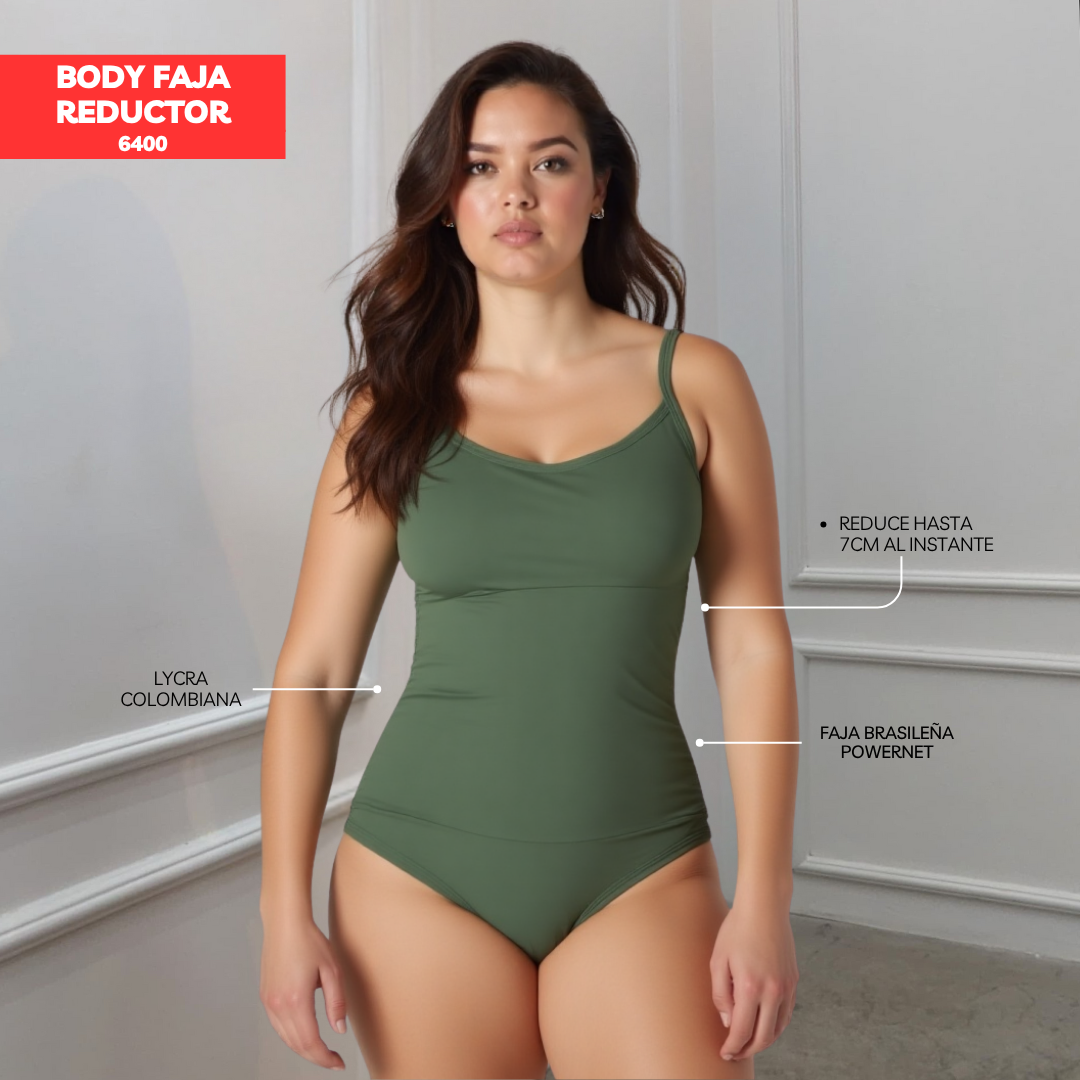 BODY FAJA REDUCTOR COLOMBIANO MANGA CERO BASIC 6400