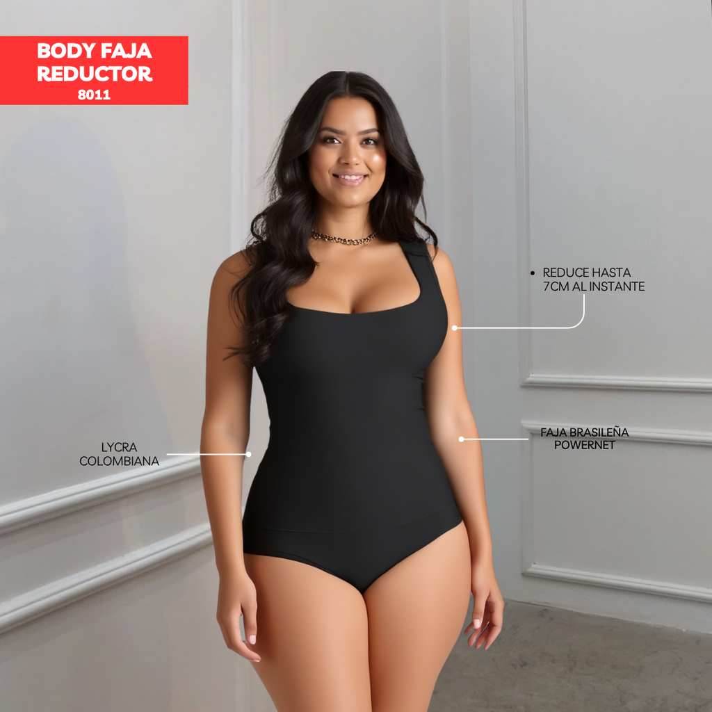 BODY FAJA REDUCTOR COLOMBIANO MANGA CERO BASIC 8011