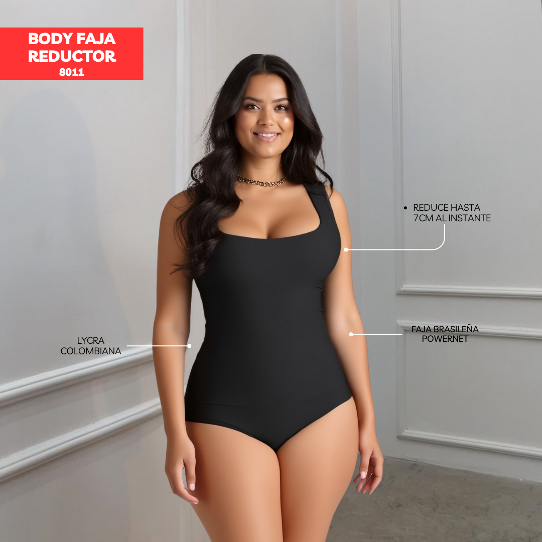 BODY FAJA REDUCTOR COLOMBIANO MANGA CERO BASIC 8011