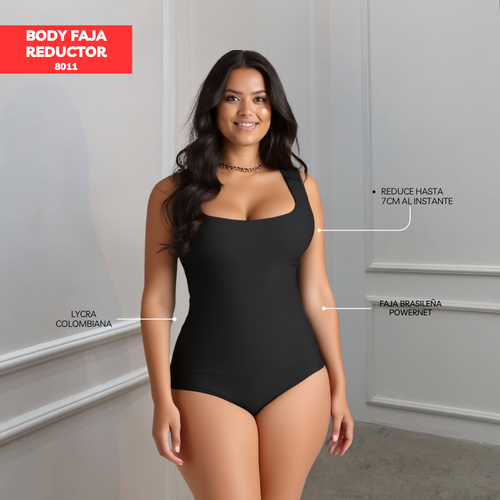 BODY FAJA REDUCTOR COLOMBIANO MANGA CERO BASIC 8011