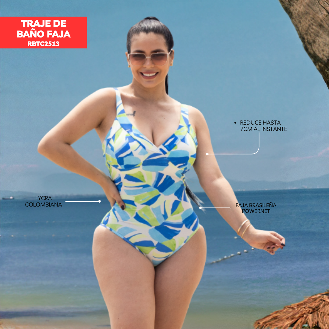 VESTIDO DE BAÑO CON FAJA EXCLUSIVE RBTC2513 (BIKINI)
