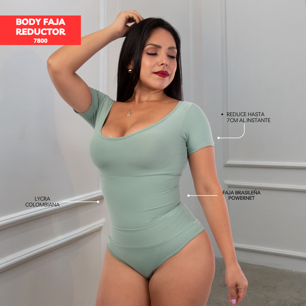 BODY FAJA REDUCTOR COLOMBIANO MANGA CORTA 7800
