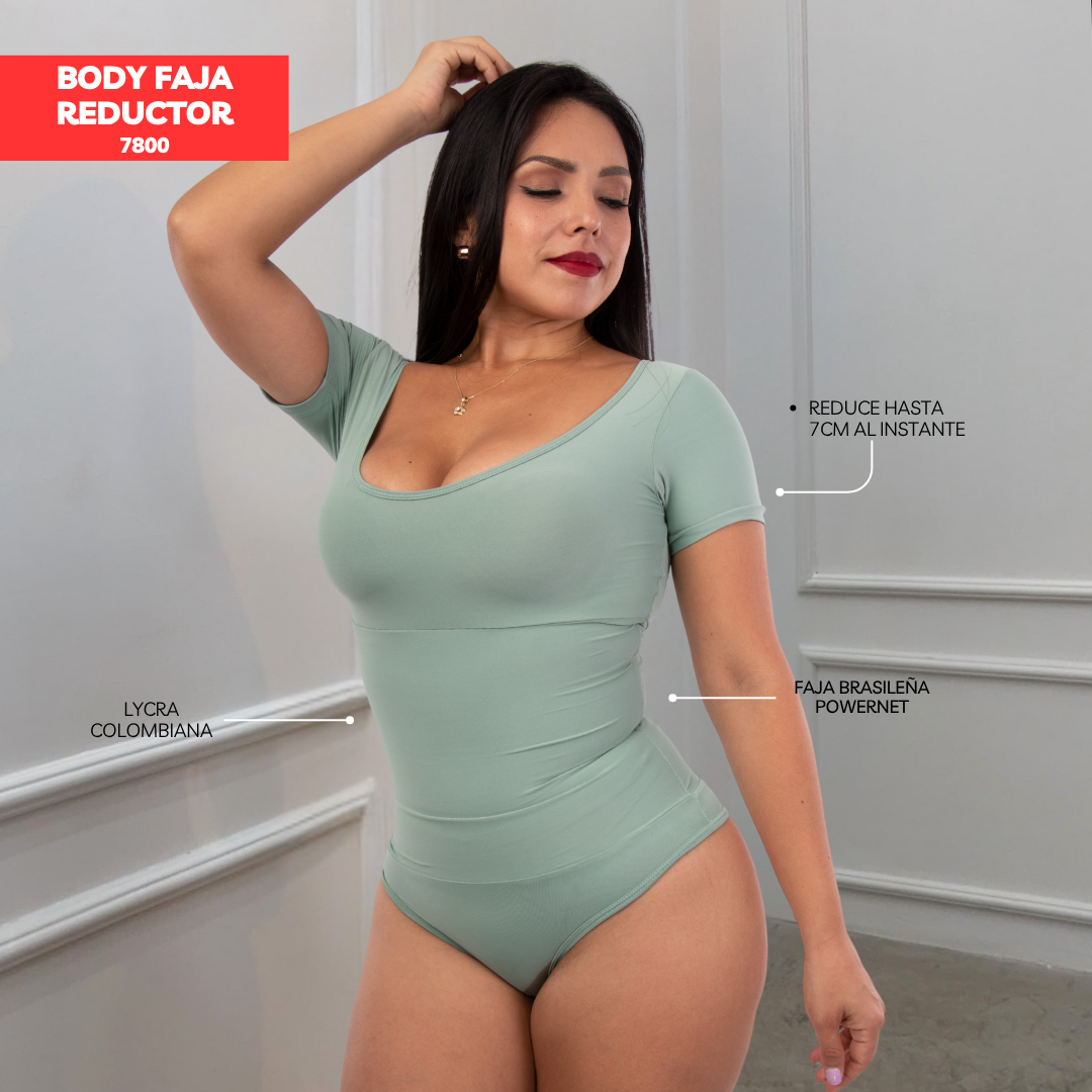 BODY FAJA REDUCTOR COLOMBIANO MANGA CORTA 7800