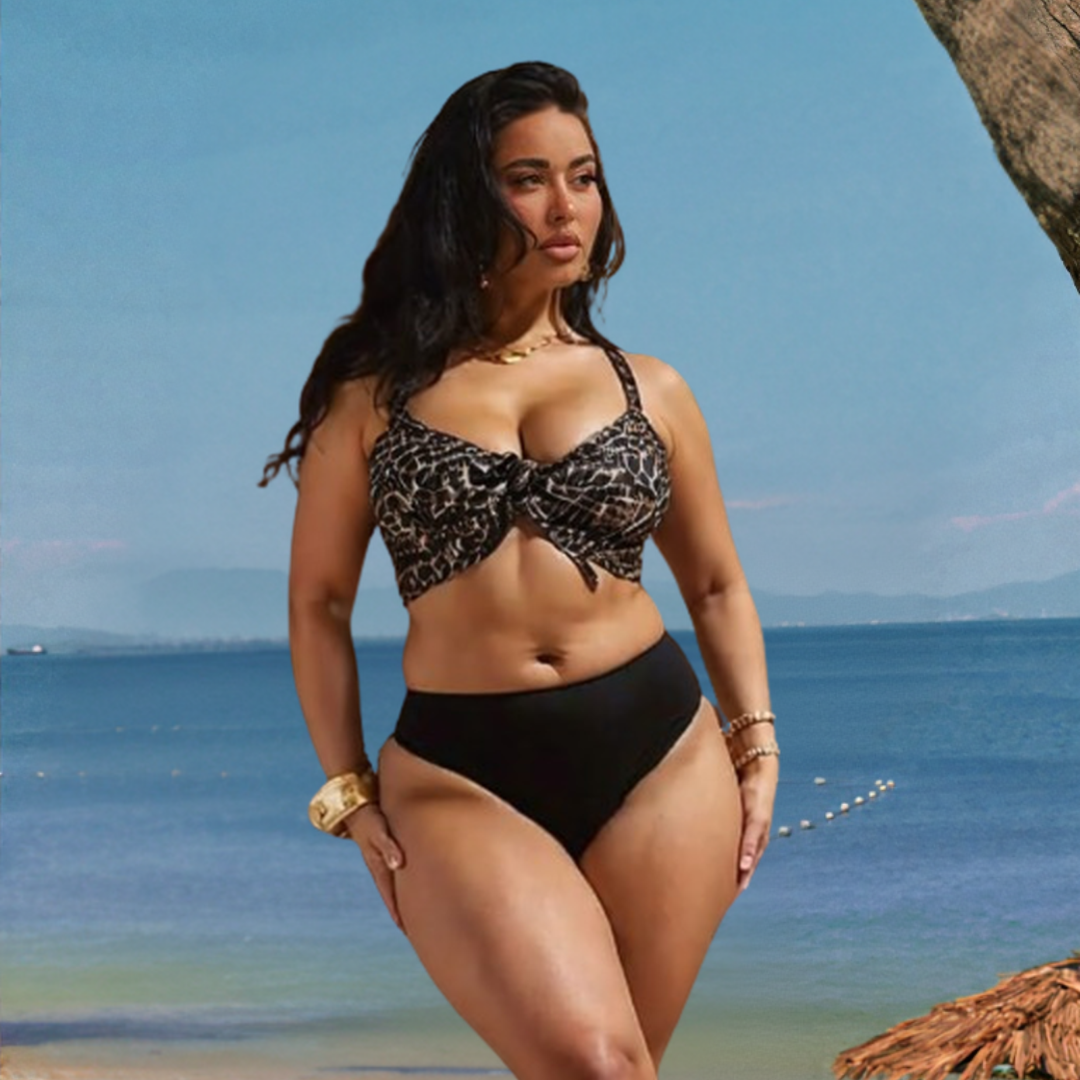 VESTIDO DE BAÑO CON FAJA MODA RBTC1009CH (HILO)