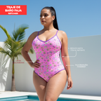 VESTIDO DE BAÑO CON FAJA CASUAL RBTC4400 (BIKINI)