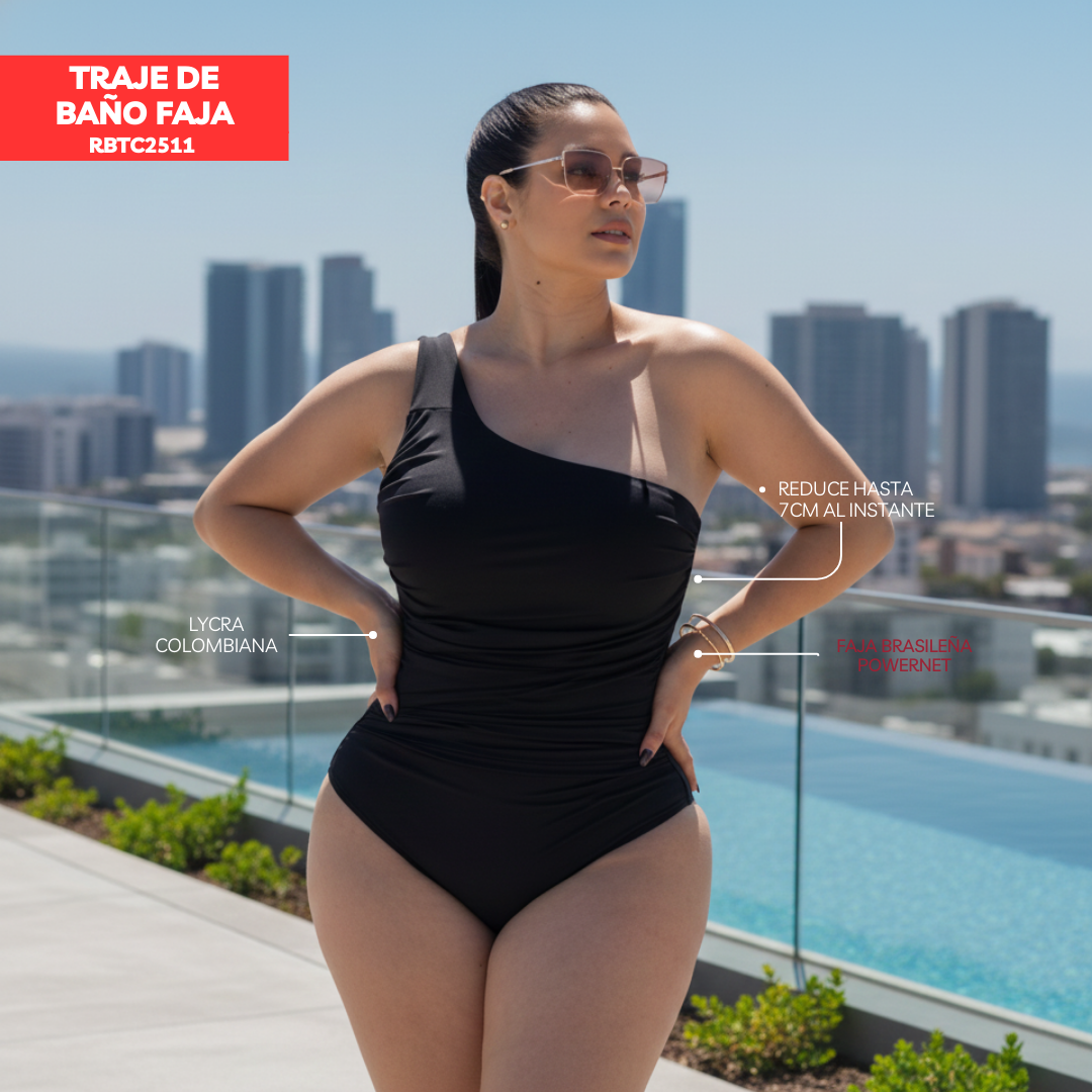 VESTIDO DE BAÑO CON FAJA EXCLUSIVE RBTC2511 (BIKINI)