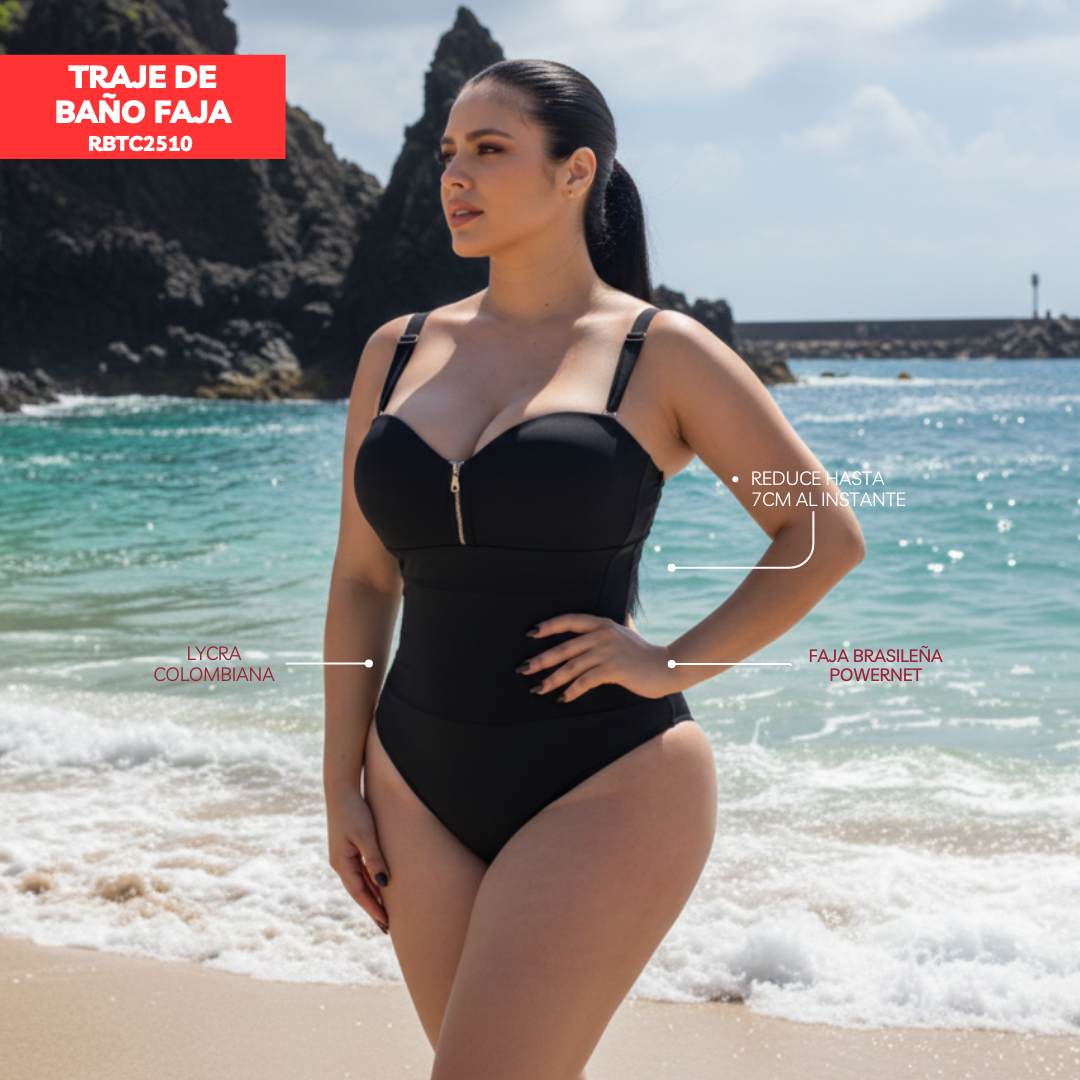 VESTIDO DE BAÑO CON FAJA EXCLUSIVE RBTC2510 (BIKINI)