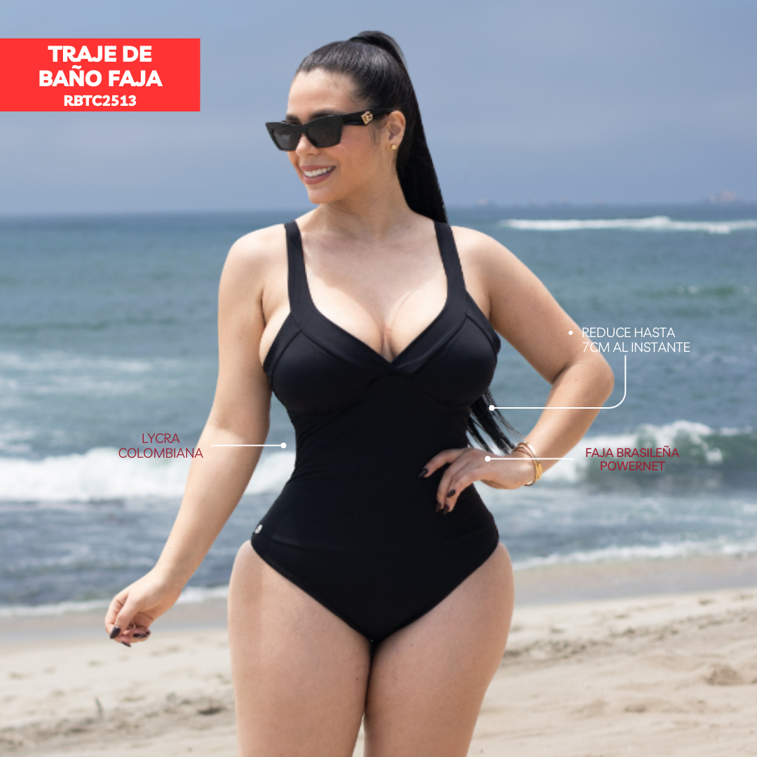 VESTIDO DE BAÑO CON FAJA EXCLUSIVE RBTC2513 (BIKINI)