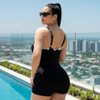VESTIDO DE BAÑO CON FAJA EXCLUSIVE RBTC3009SHT (SHORT)