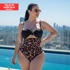 VESTIDO DE BAÑO CON FAJA MODA RBTC9004 (BIKINI)